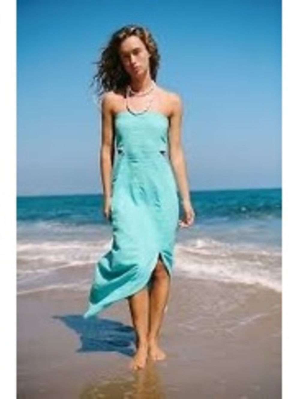 NWT Free People Blue Cut Out Midi Dress